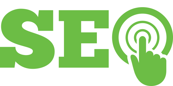 SEO in big green letters as in a logo